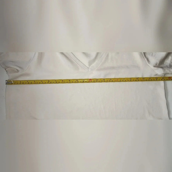 Calvin Klein Silky Soft Short Sleeve V Neck Blouse, L, NWT - Picture 6 of 8